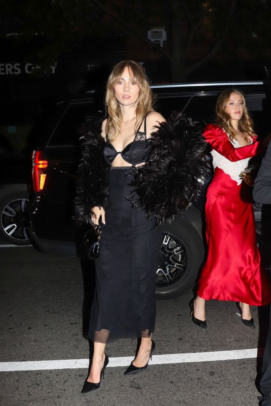 SUKI WATERHOUSE Arrives at Taylor Swift’s VMA After-party at Electric Lady Studios in New York 09/11/2024