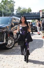 SUNISA LEE Arrives at Brandon Maxwell Fashion Show in New York 09/06/2024