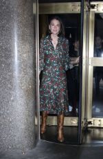 SUTTON FOSTER Leaves Morning Joe Show in New York 09/13/2024