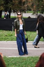 SVEVA ALVITI Arrives at Gucci Show at Milan Fashion Week 09/20/2024