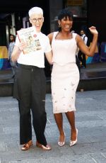TAMRON HALL and LISH STEILING Arrives at Good Morning America in New York 09/03/2024