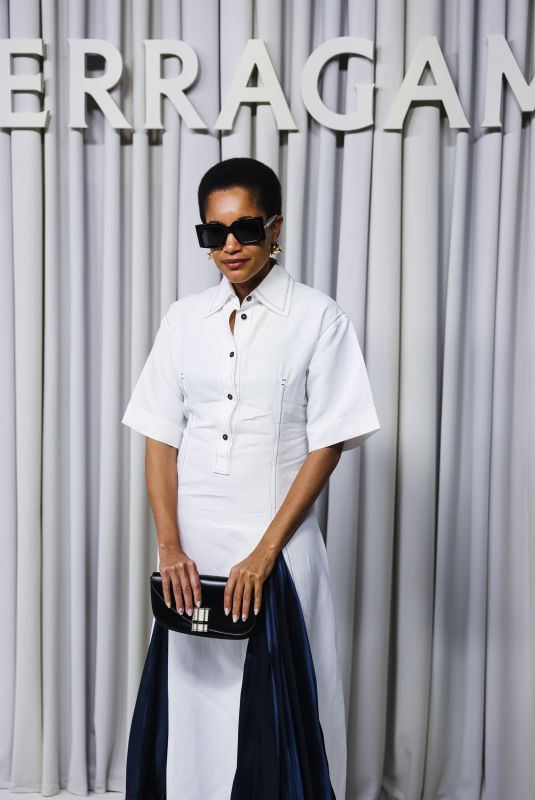 TAMU MCPHERSON at Ferragamo Show at Milan Fashion Week 09/21/2024