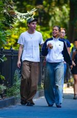 TATE MCRAE and Kid LAROI Out in New York 09/13/2024