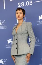 TAYLOR RUSSELL at Luigi De Laurentiis Venice Award Photocall 08/28/2024
