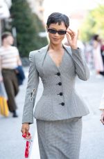 TAYLOR RUSSELL Leaves Excelsior Hotel in Venice 08/28/2024