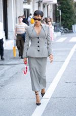 TAYLOR RUSSELL Leaves Excelsior Hotel in Venice 08/28/2024