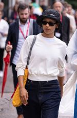 TAYLOR RUSSELL Out and About in Venice 09/05/2024