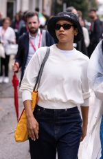TAYLOR RUSSELL Out and About in Venice 09/05/2024