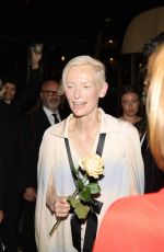 TILDA SWINTON Leaves an Exclusive Chanel Evening in Venice 09/01/2024