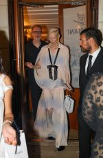 TILDA SWINTON Leaves an Exclusive Chanel Evening in Venice 09/01/2024