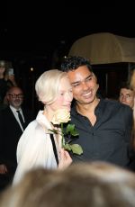 TILDA SWINTON Leaves an Exclusive Chanel Evening in Venice 09/01/2024