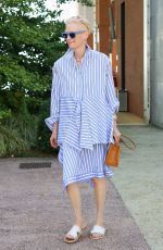 TILDA SWINTON Leaves Marco Polo Airport in Venice 09/04/2024