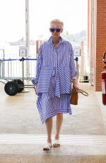 TILDA SWINTON Leaves Marco Polo Airport in Venice 09/04/2024