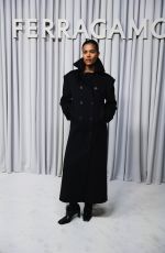 TINA KUNAKEY at Ferragamo Show at Milan Fashion Week 09/21/2024