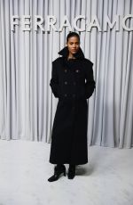 TINA KUNAKEY at Ferragamo Show at Milan Fashion Week 09/21/2024