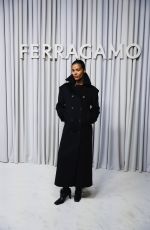 TINA KUNAKEY at Ferragamo Show at Milan Fashion Week 09/21/2024