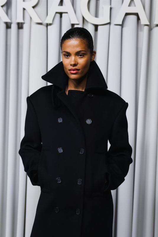 TINA KUNAKEY at Ferragamo Show at Milan Fashion Week 09/21/2024