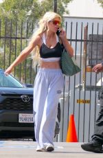 TORI SPELLING Arrives at DTWS Rehearsals in Los Angeles 09/18/2024