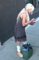 TORI SPELLING Arrives at DWTS Rehearsals at Dancing With The Stars Studio in Los Angeles 09/19/2024