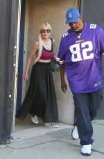 TORI SPELLING Arrives at DWTS Studio for Rehearsals in Los Angeles 09/15/2024