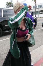 TORI SPELLING Arrives at DWTS Studio for Rehearsals in Los Angeles 09/15/2024