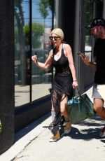 TORI SPELLING Heading to DWTS Rehearsals in Los Angeles 09/10/2024