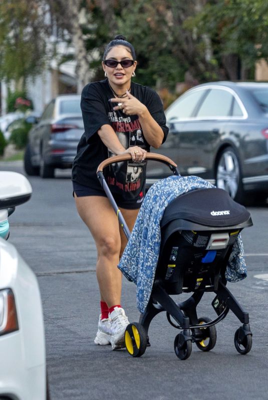 VANESSA HUDGENS Out with Her Baby in Los Angeles 09/13/2024