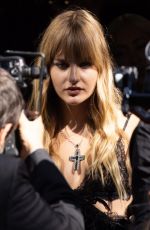 VICTORIA DE ANGELIS Arrives at Dolce & Gabbana Show at Milan Fashion Week 09/21/2024