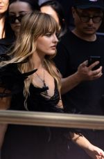 VICTORIA DE ANGELIS Arrives at Dolce & Gabbana Show at Milan Fashion Week 09/21/2024