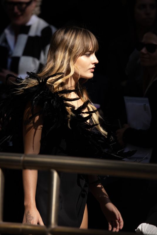VICTORIA DE ANGELIS Arrives at Dolce & Gabbana Show at Milan Fashion Week 09/21/2024