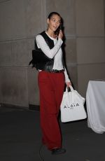 VITTORIA CERETTI Arrives at Alaia Fashion Show at NYFW in New York 09/06/2024