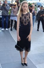 WILLA FITZGERALD Arrives at Michael Kors Fashion Show in New York 09/10/2024