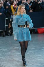 XENIA ADONTS Arrives at Schiaparelli Fashion Show at Paris Fashion Week 09/26/2024