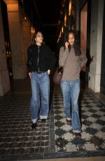 YASMIN WIJNALDUM and MONA TOUGAARD Night Out in Paris 09/22/2024