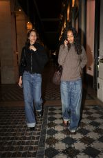 YASMIN WIJNALDUM and MONA TOUGAARD Night Out in Paris 09/22/2024