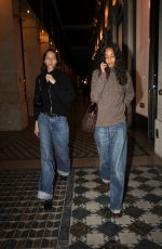 YASMIN WIJNALDUM and MONA TOUGAARD Night Out in Paris 09/22/2024
