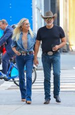 YOLANDA HADID and Joseph Jingoli Out in New York 09/12/2024