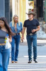 YOLANDA HADID and Joseph Jingoli Out in New York 09/12/2024