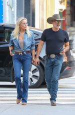 YOLANDA HADID and Joseph Jingoli Out in New York 09/12/2024
