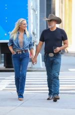 YOLANDA HADID and Joseph Jingoli Out in New York 09/12/2024