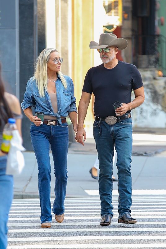 YOLANDA HADID and Joseph Jingoli Out in New York 09/12/2024