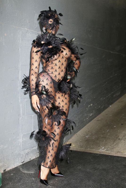 YUNG MIAMI Arrives at Spring Studios at New York Fashion Week 09/06/2024