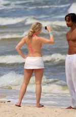 ZARA LARSSON Enjoying a Fun Say at Beach in Rio de Janeiro 09/19/2024
