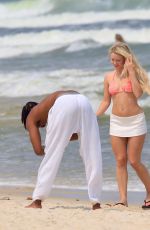 ZARA LARSSON Enjoying a Fun Say at Beach in Rio de Janeiro 09/19/2024