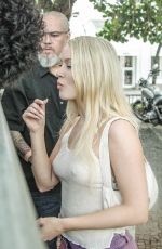 ZARA LARSSON Greeted Fans Outside Her Hotel in Rio 09/18/2024