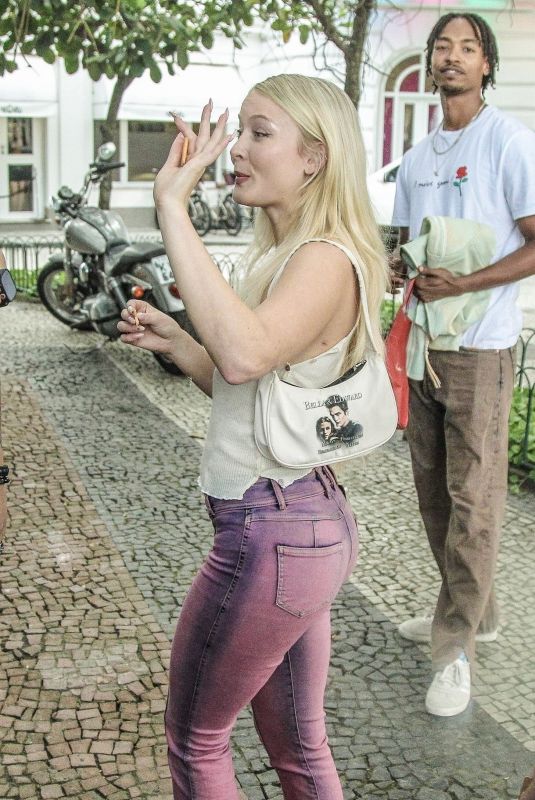 ZARA LARSSON Greeted Fans Outside Her Hotel in Rio 09/18/2024