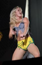 ZARA LARSSON Performs at Rock in Rio in Brazil 09/14/2024
