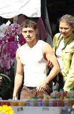 ZENDAYA and Tom Holland Out Shopping in Calabasas 08/31/2024