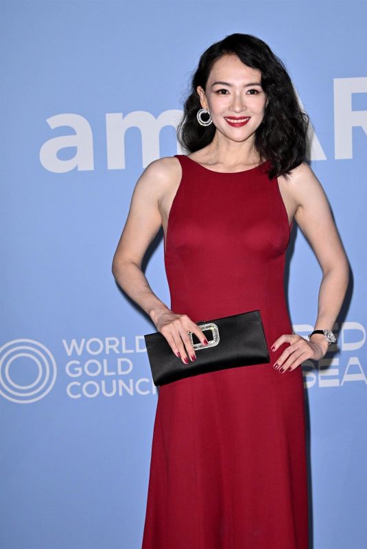 ZHANG ZIYI at AmfAR Gala at 81st Venice Film Festival 09/01/2024