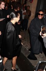 ZOE KRAVITZ Arrives at YSL Fashion Show After-party in Paris 09/24/2024